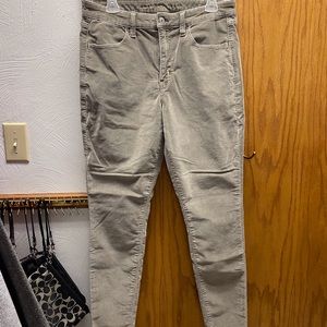 AE 12 LONG hi rise corduroy jeggings.